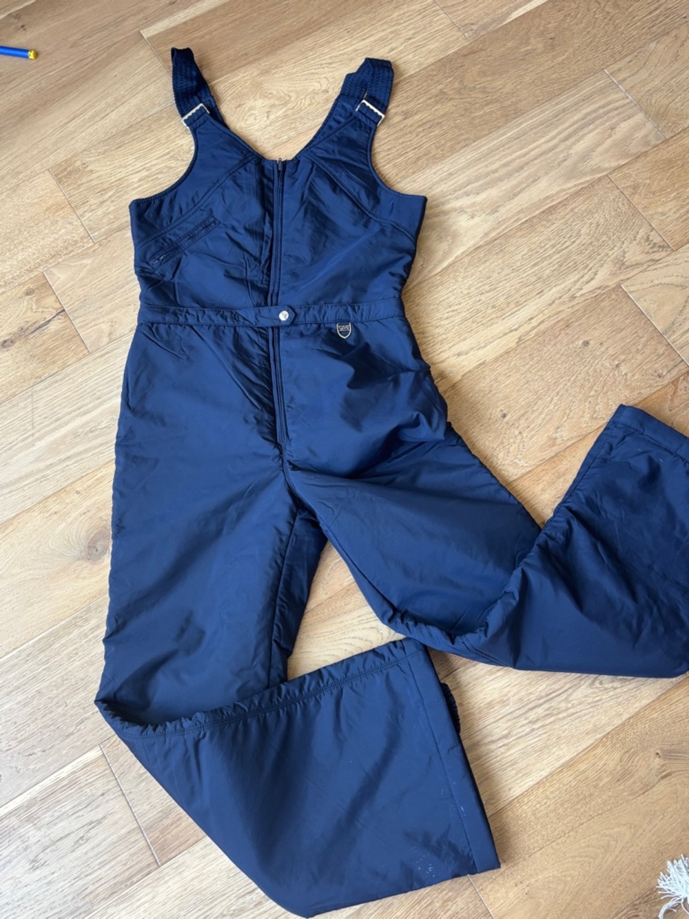 80’s Skyr ski snow bibs womens medium/large navy blue